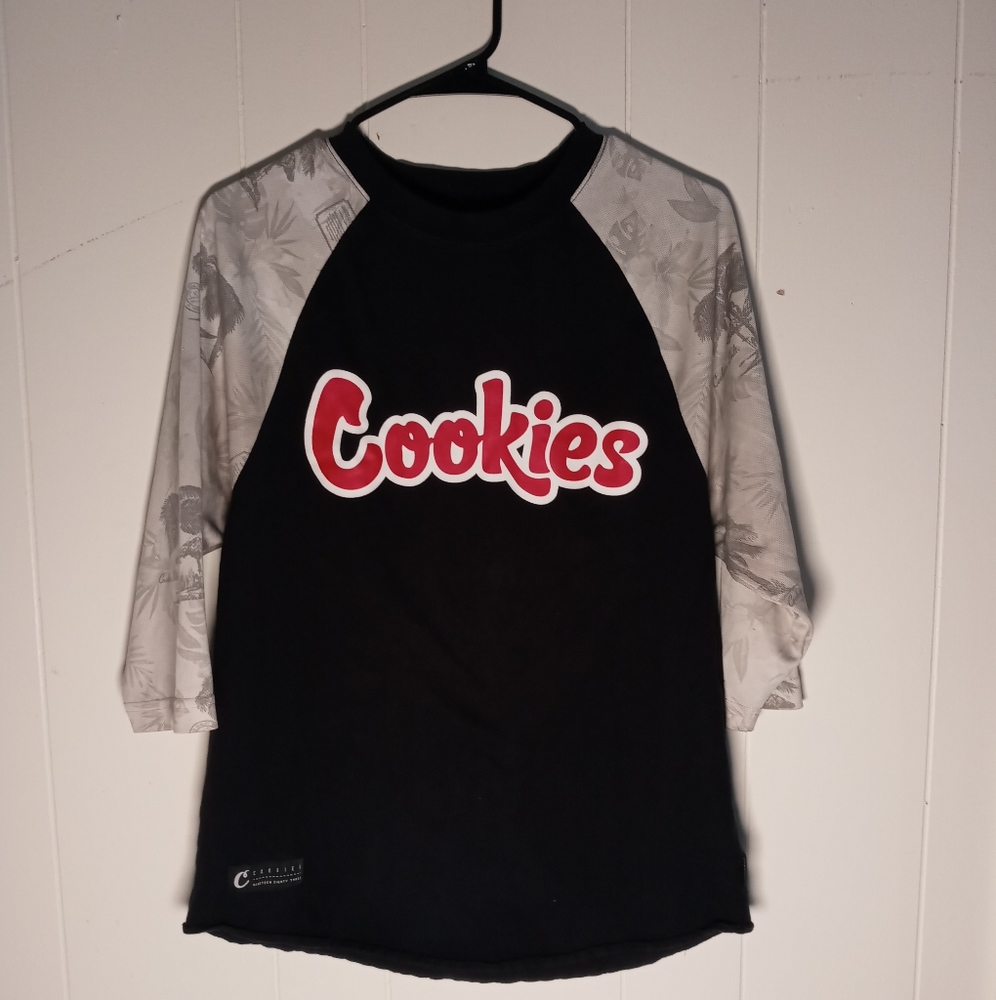 Cookies 3/4 sleeve baseball style t shirt